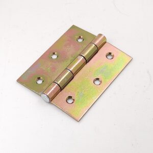Bisagra 1842 75mm hierro zincado amarillo dorado