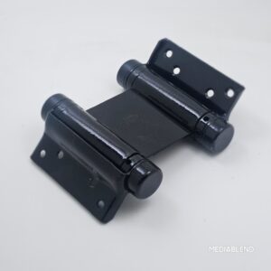 Bisagra doble acción 3 x 2"(madera) negra