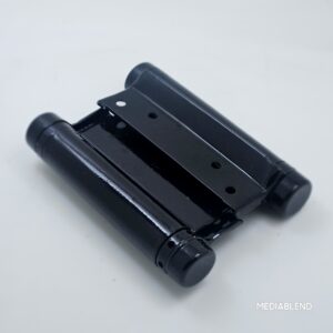 Bisagra doble acción 4 x 2"(madera) negra