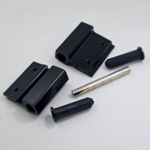 Bisagra H-33 cuerpo cuadrado para puerta 25mm negro