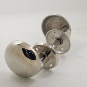 Pomo Doble Liso Desplazado Hueco de bronce platil