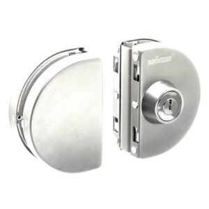 Cerrojo para puerta de cristal / vidrio con llave perilla B198